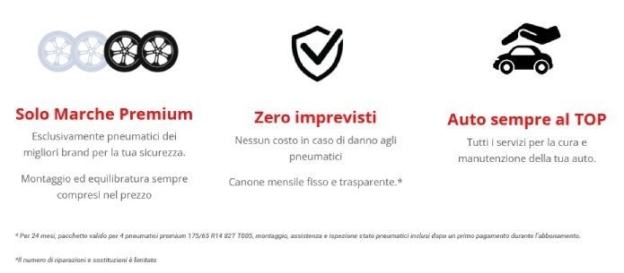 I vantaggi Mobox: solo marche Premium, zero imprevisti, auto sempre al top.